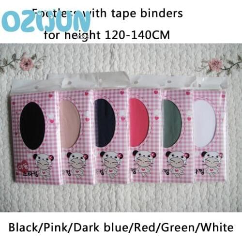 Baby girls tights 120CM-140CM step foot stockings children ballet dance solid color tights in opaque