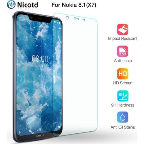 3PCS 9h Tempered Glass for Nokia 8.1 X7 Screen Protective For Nokia 2.1 2.2 3.2 4.2 7 7.1 1 Plus Protectors film for Nokia 3 3.1