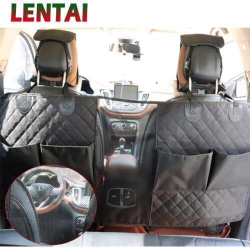 LENTAI For Audi a3 a4 b6 b8 a6 b7 c5 c6 a5Ssangyong Land Rover Car Seat Back Protector Cover Dog Cat Anti Kick Mat Storage Bag