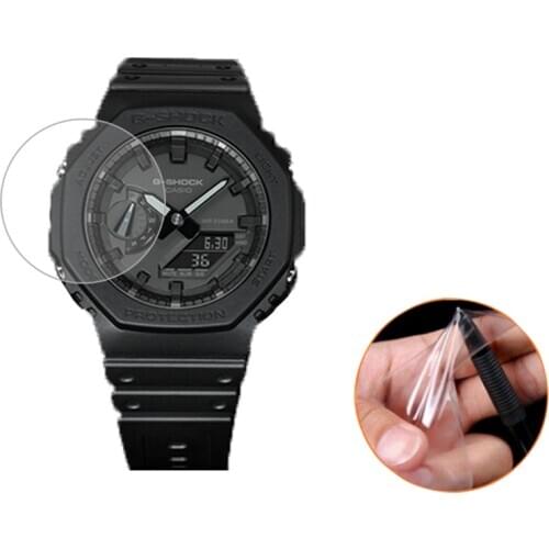 2pcs HD Screen Protector Film For Casio GA-2100 GA2100 Sport watch Protective PET Soft Film for GA-2100-1A1 GA-2100-4A not glass