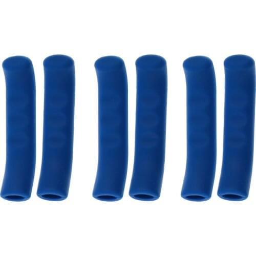 3pairs MTB Bike Brake Lever Cover Handlebar Grip Protector Brake Sleeve Blue