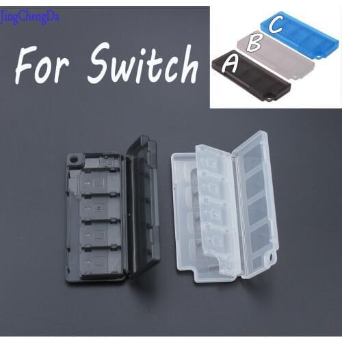 8 in 1 Card Case for Nintendo Switch Card Storage Box Case Holder for Nintendo Switch Console Black/White/Blue