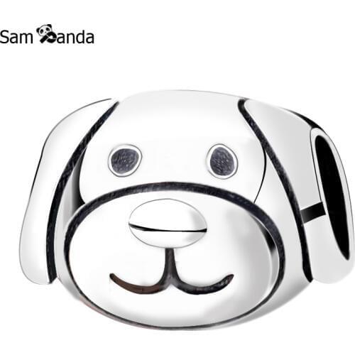 Authentic 100% 925 Sterling Silver Charm Bead Love Pet Dog Puppy Charms Fit Pandora Bracelets & Bangles Women DIY Jewelry