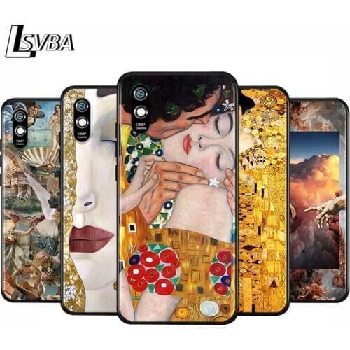 Renaissance Painting For Xiaomi Redmi 10X 9I 9C 9A 9 GO K30 Ultra K20 8A 8 7A 7 S2 6 Pro 5G Black Phone Case