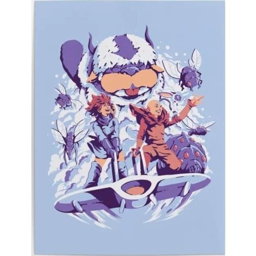 HD Prints Canvas Wall Art Valley the Wind Painting Posters Modular Anime Characters Pictures Modern Home Decoration Living Room