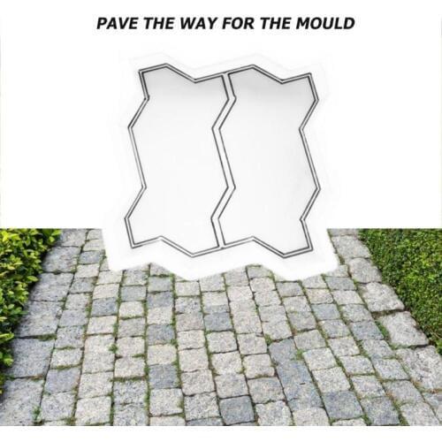 Concrete Pavement Mold DIY Path Maker Paving Cement Brick Stone Road Mould