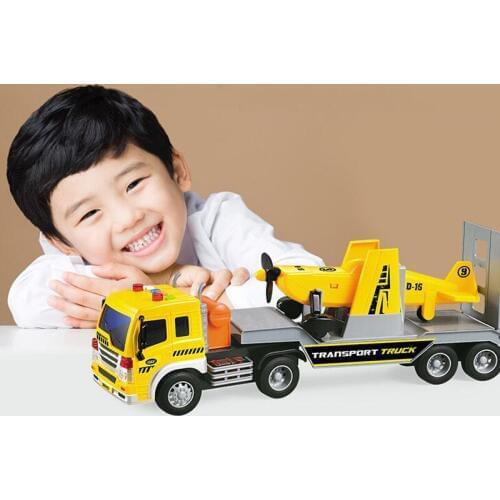 Simulation Inertia Vehicle Transporter Aircraft Will Tell Stories Music Lighting Toy Engineering Car Childrens Toy Holiday Gift