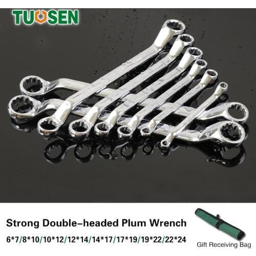 TOUSEN 10PCS torque spanner bag wheel t wrench set socket torx steel tool kit ring steel auto repair tools werkzeug ratsche