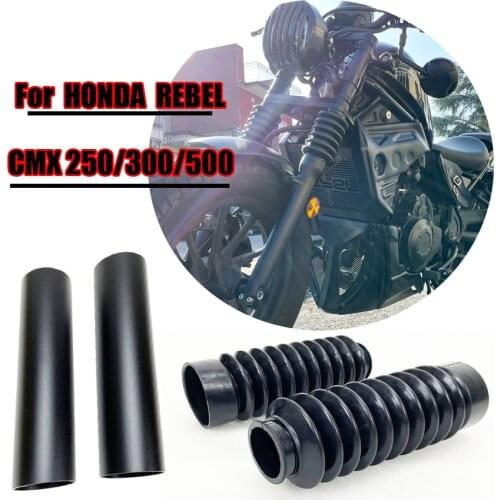 Front Fork Boot Tube Slider Cover for Honda Rebel CMX 300 500 2017-2021 2020 2019-CMX300 CMX500 Shock Absorbers Cover Gaiters