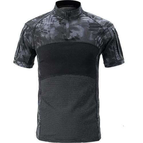 US Army Tactical Military Uniform Airsoft Camouflage Combat-Proven Shirts Rapid Assault Short Sleeve Shirt Battle Strike