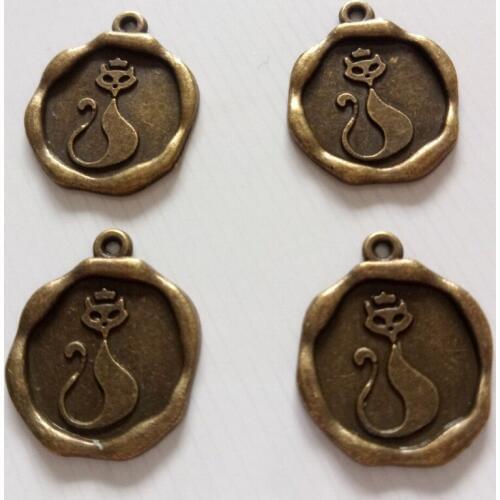 New Charm 5pcs 23x19mm Vintage Kitten Charms Fit Making Necklace/Bracelet/Bag/Key Chain Fashion Diy Jewelry Accessories