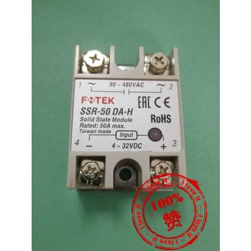 Single Phase Solid Relay SSR-50DA-H New Original Import ssr-50dah
