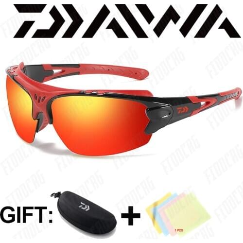 Daiwa Polarized Fishing Glasses Men Women Sport Eyewear UV400 Protection Outdoor Cycling Hiking Driving Sunglasses with Case