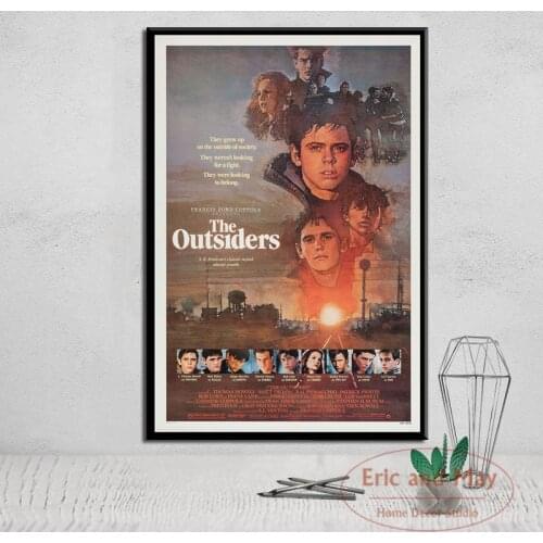 The Outsiders Classic Movie Posters And Prints Canvas Painting Wall Art Picture Vintage Poster Decorative Home Decor Tableau