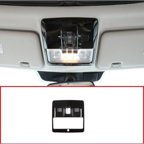 Car Roof Front Reading Light Frame Cover Trim ABS Gloss Black For Land Rover Discovery 4 LR4 2010-2016 Auto Accessories Interior