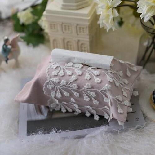 Retro European Pastoral Style Lace Embroidery Home/Car /Dining-room Dust-proof Exquisite Tissue Box Cover