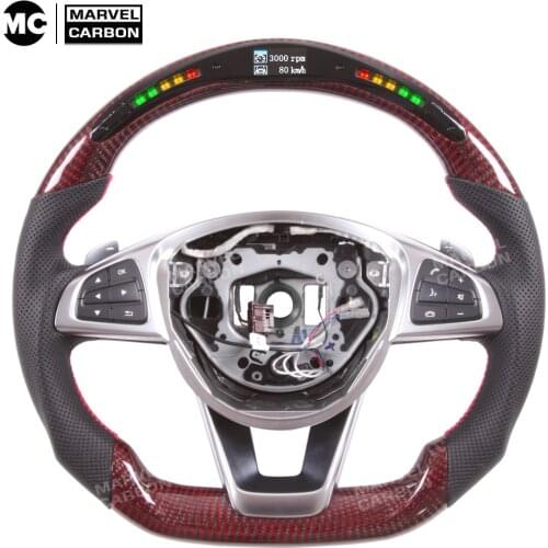 LED Performance Steering Wheel AMG W205 W204 Display Compatible For AMG/ W205/W218/CLA/GLA/GLS/CLS/E CLASS/S CLASS