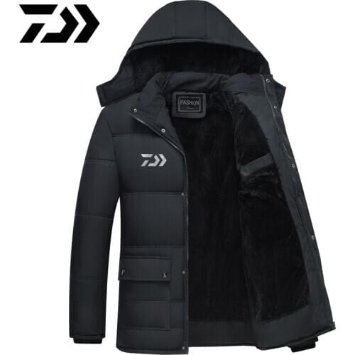 Reflective Daiwa Fishing Clothes Men Winter Outdoorwear Hiking Windproof Daiwa New Clothes Multi-function Pocket Fishing Jacket