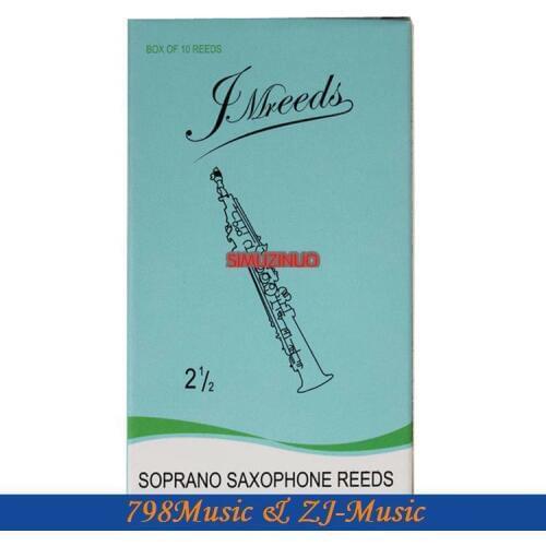 XINZHONG New 10Pcs High Grade Bamboo Soprano Saxophone Bb Reeds Musical Instrument Professional Saxophone Accessories