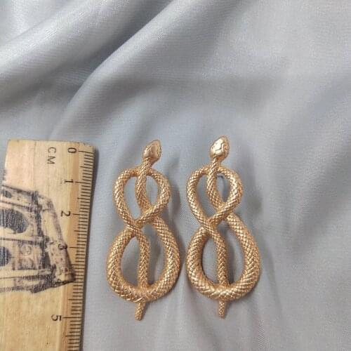 European and American Qingdao jewelry earrings individual temperament retro versatile fashion net red Snake Earrings D72