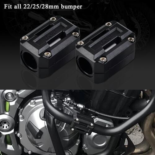 Motorcycle 22/25/28mm Engine Protection Guard Bumper Decor Block For Yamaha MT09 MT07 FZ09 FJ09 XSR900 XS7900 FZ1 FZ8 FZ6S FZ6N