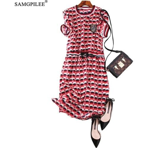 2020 New Ukraine Elegant Contrast Tie Waist Layered Ruffle High Dress Women Summer Office Lady A Line Party Dresses L-3XL