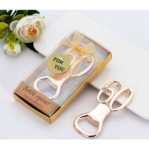 Gold Portable Pocket Bottle Opener Wine Bar Accessories Wedding Party Gifts Drink Beverage Opener Keychain Cool Kitchen Tools