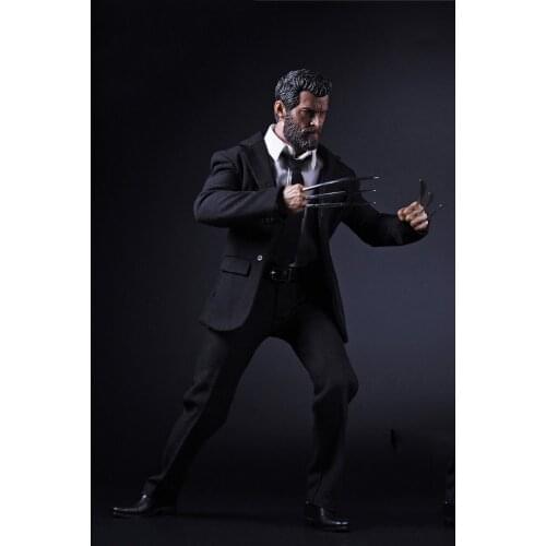 1/6th Black Male Werewolf Clothes Suit Wolf Paw Accessories Package Fit 12" Action Figure Body