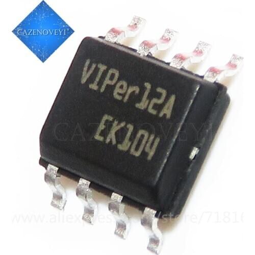 10pcs/lot VIPER12ASTR VIPER12AS VIPER12A VIPER12 12A SOP-8 In Stock