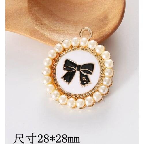 2020 pearl butterfly circle C type diy jewelry accessories mobile phone case material gift