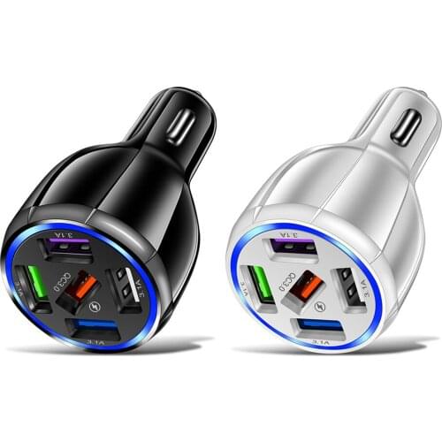 5 USB Car Charger 3.1A Multi Ports Mobile Phone Charging USB Ports Mini Charger With 5 Ports Automotive Accessor