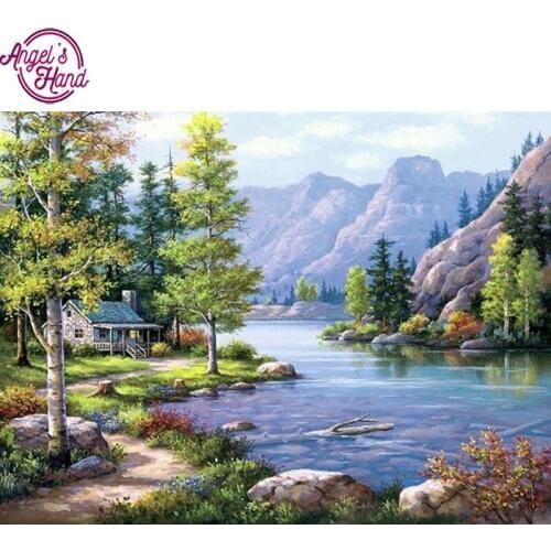 DIY Diamond Embroidery Natural landscape pattern Diamond Painting Cross Stitch kits Diamond Mosaic picture Home Decoration