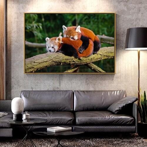 Artcozy Oil Canvas Painting red-pandas For Home Decoration Wall Art
