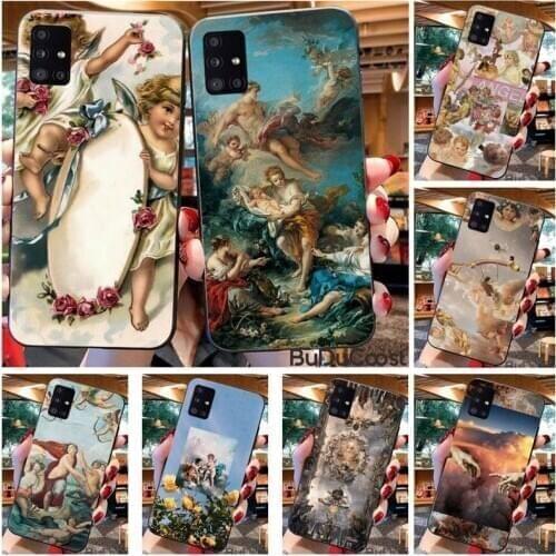 Diseny Renaissance angels art Phone Case For Samsung Galaxy A21S A01 A11 A31 A81 A10 A20E A30 A40 A50 A70 A80 A71 A51