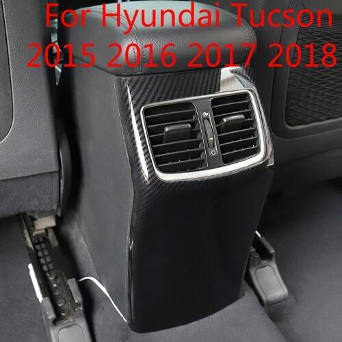 For Hyundai Tucson 2015 2016 2017 2018 Special armrest box anti-kick rear exhaust air shield Car-styling Car-covers