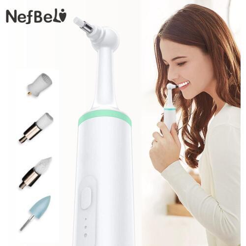 4 In 1 Strong Motor Electric Tooth Polisher Multifunction Stain Plaque Remover Teeth Whitening Cleaning Odontologia Tool