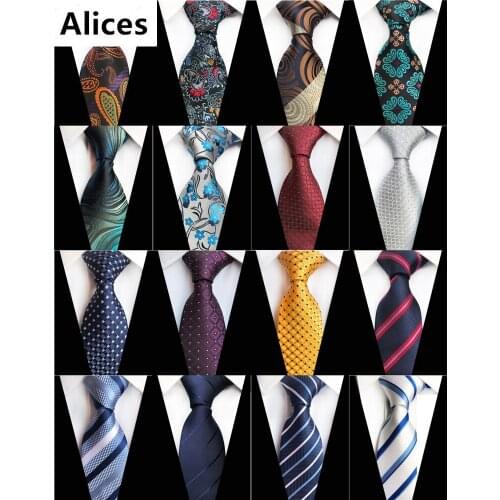 New Design Paisley Plaid Jacquard Woven Silk Mens Ties Neck Tie 8cm Striped Ties for Men Business Suit Business Wedding Party