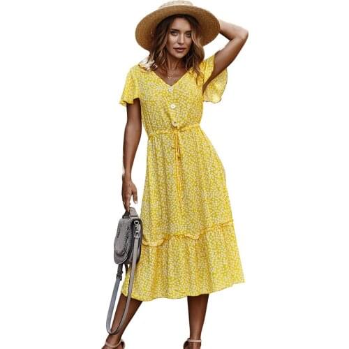 Летние платья с рукавами Meethope China At AliExpress