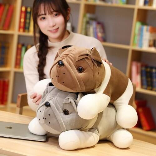25-52cm Cute Shar Pei Dog Plush Toy Stuffed Soft Animal Dog Pillow Christmas Gift for Kids Kawaii Valentine Present