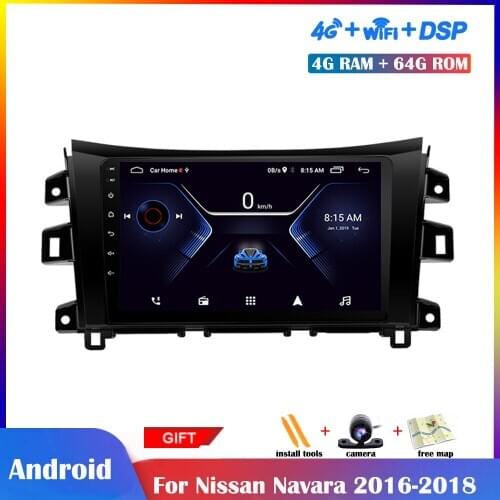 9 inch Android Multimedia Player For Nissan Navara Np300 2016-2018 DSP Car Radio Stereo GPS Navigation IPS Screen No 2 din