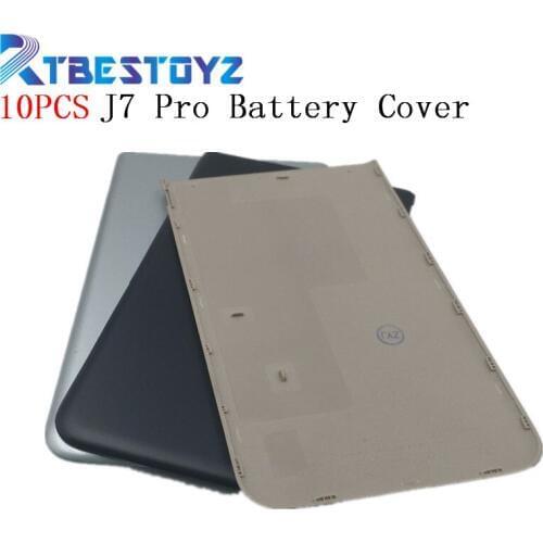 RTBESTOYZ 10PCS/lot New Battery Cover For Samsung Galaxy J7 Pro Cover Phone Cases Rear Cover Case Battery Housing