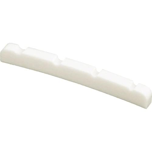 Slotted Curved Bone Bass Nut for 4 Strings Fender PB Precision Jazz Bass, 4.2x3.2x4.6/4.6mm