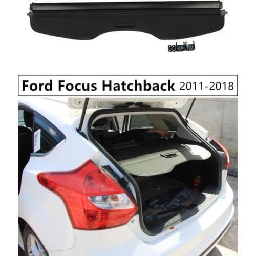 Rear Trunk Cargo Cover Security Shield For Ford Focus Hatchback 2011 2012 13 14 2015 2016 2017 2018 High Qualit Auto Accessories
