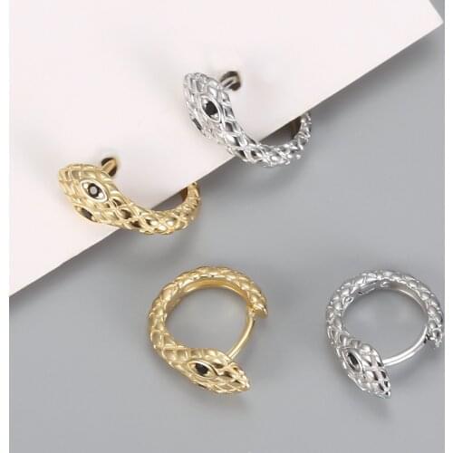2021 New FashionFavorite Beautiful Snake Shaped Female Metal Fashion Personality Trend Animal Womens Ring Earrings