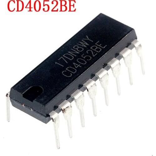 10PCS CD4052BE DIP16 CD4052 DIP 4052BE DIP-16 new and original IC