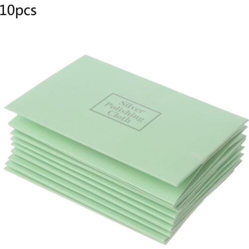10Pcs Polishing Cloth Jewelry Polishing Silver Gold Clean Tool Jewelry Cleaner