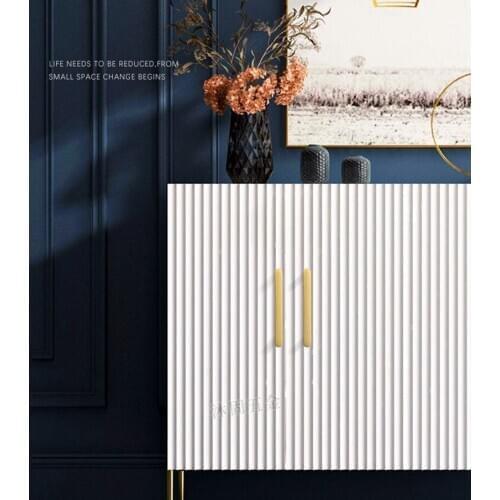 Brass Solid Cabinet Handles Modern Style Gold Kitchen Cupboard Pulls Drawer Knobs Fashion Furniture Handle Hardware