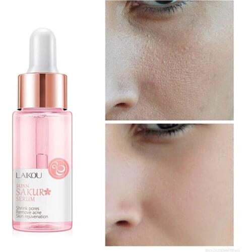30ML Sakura Hyaluronic Acid Face Serum Moisturizing Shrink Pores Reduce dullness Face Essence Firming Brighten Skin Care Liquid