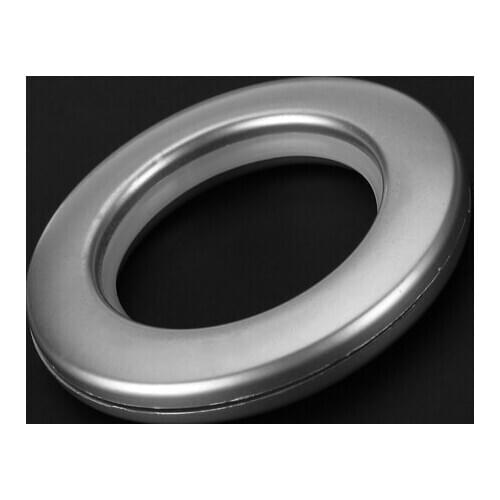 6 Pieces Round Shape Plastic Ring For Eyelet Curtains Drapes Tires Sheers - Silver