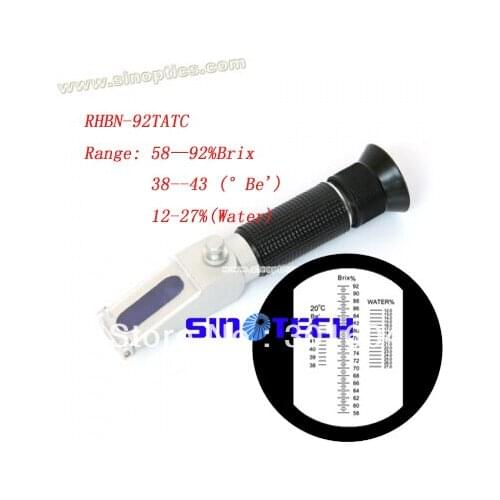 6pcs/lot portable refratometro new design honey Refractometer (NTR) RHBN-92TATC